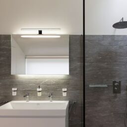B.K.Licht IP44 600mm LED Mirror Light in Silver - thumbnail 5