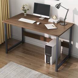 Havendro Computer Desk for Home Office & Study Workstation in Brown - thumbnail 4