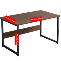 Havendro Computer Desk for Home Office & Study Workstation in Brown - thumbnail 2