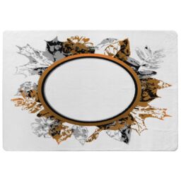 Benjamin Tate Design Paint Print Autumn Decoration Designer Rug in Natural - Size: Large - thumbnail 1
