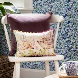 Voyage Maison Buttons & Ginger Animal Loop Edge Cushion in Natural - thumbnail 2
