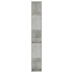 Berkfield Home Book Cabinet/Room Divider Concrete Grey 80x24x159 cm Engineered Wood - Size: 80 x 24 x 159 cm - thumbnail 6