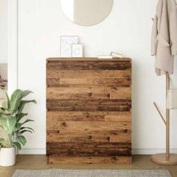 Berkfield Home Sideboard Old Wood 80x35x99 cm Engineered Wood in Brown - Size: 80 x 35 x 99 cm - thumbnail 3