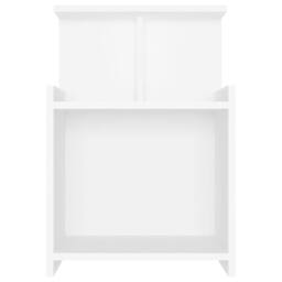 Berkfield Home Durable Bed Cabinets 2 pcs White 40x35x60 cm Engineered Wood - Size: 40 x 35 x 60 cm - thumbnail 4