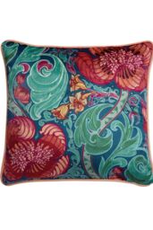 Laurence Llewelyn-Bowen 'Down the Dilly' Soft Touch Velvet Filled Cushion in Blue - Size: 43 cm x 43 cm - thumbnail 3