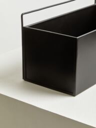 Orsina Small Plant Box, Robust Iron Constructed Garden Planter Box, Versatile Garden Box For Planting in Black - thumbnail 5