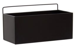 Orsina Small Plant Box, Robust Iron Constructed Garden Planter Box, Versatile Garden Box For Planting in Black - thumbnail 2