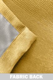 Enhanced Living Plain Thermal Room Darkening Energy Saving Tape Top Curtains For Living Rooms & Bedrooms in Yellow - Size: 168 cm width x 229 cm drop - thumbnail 5