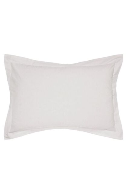 Helena Springfield 'Plain Dye' Polycotton Oxford Pillowcase in Silver - image 1