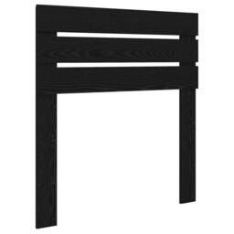 Berkfield Home Bed Frame with Headboard Black 100 x 200 cm Solid Pine Wood - thumbnail 6