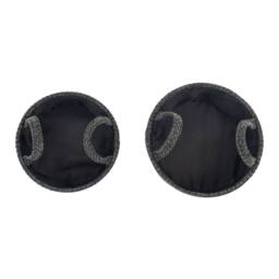 JVL Metro Round Shape Storage With Handles in Dark Grey - thumbnail 4