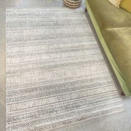 Kukoon Grey Cream Aztec Moroccan Destressed Berber Soft Pile Living Room Area Rugs & Runner - Size: 60 cm x 240 cm - thumbnail 6