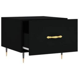 Berkfield Home Decorative Coffee Table Black 50x50x40 cm Engineered Wood - Size: 50 x 50 x 40 cm - thumbnail 6