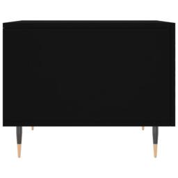Berkfield Home Decorative Coffee Table Black 50x50x40 cm Engineered Wood - Size: 50 x 50 x 40 cm - thumbnail 7