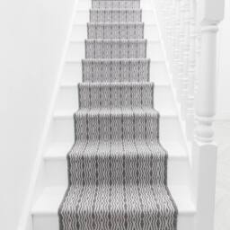 runrug Stair Runner Carpet - Reversible & Durable, 2mm - 'Cable' in Grey - Size: 60 cm x 600 cm - thumbnail 3