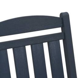 Berkfield Home Garden Rocking Chair Navy Blue 70x92x108 cm HDPE - Size: 70 x 92 x 108 cm - thumbnail 9