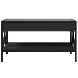Berkfield Home Decorative Coffee Table with Infinity LED Black 70x50x38 cm - Size: 70 x 50 x 38 cm - thumbnail 6
