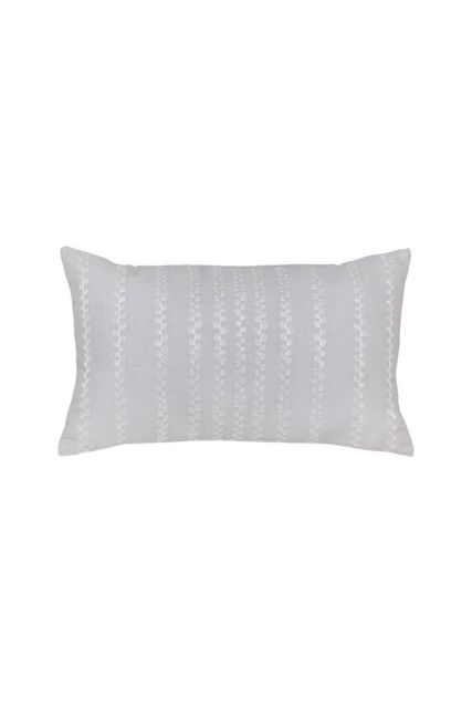 Sanderson 'Etchings & Roses' Cotton Cushion in Silver - Size: 50 cm x 30 cm - image 1