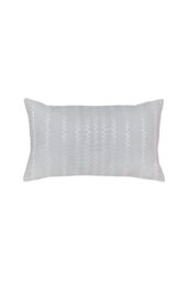 Sanderson 'Etchings & Roses' Cotton Cushion in Silver - Size: 50 cm x 30 cm