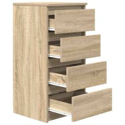 Berkfield Home Sideboard Sonoma Oak 37.5x35x76 cm Engineered Wood in Light Tan - thumbnail 5