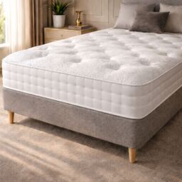 Sloomy Silk 1000 Pocket Dual Zone Hybrid Mattress in White - Size: King - thumbnail 8