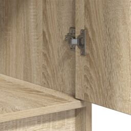 Berkfield Home 3 Piece Dressing Table Set with LED Sonoma Oak Engineered Wood - thumbnail 8