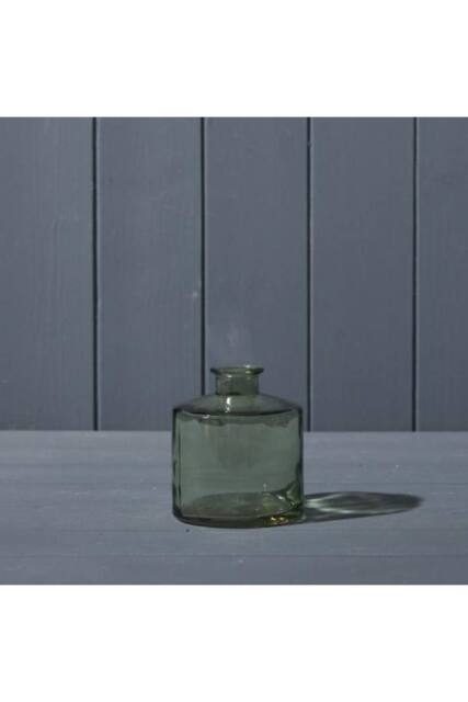 KDMD Vintage Green Squat Glass Bottle - image 1