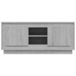 Berkfield Home TV Cabinet Grey Sonoma 102x35x45 cm Engineered Wood - Size: 102 x 35 x 45 cm - thumbnail 6