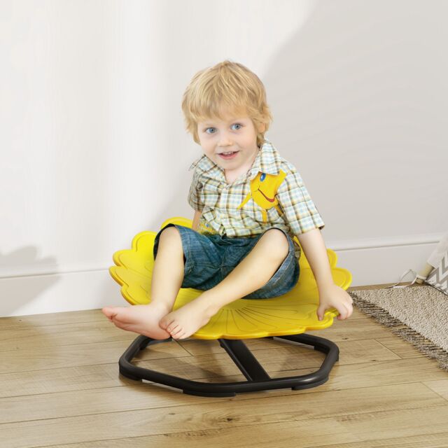 AIYAPLAY Sensory Spinning Chair, Kids Swivel Chair in Yellow - image 1