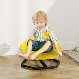 AIYAPLAY Sensory Spinning Chair, Kids Swivel Chair in Yellow