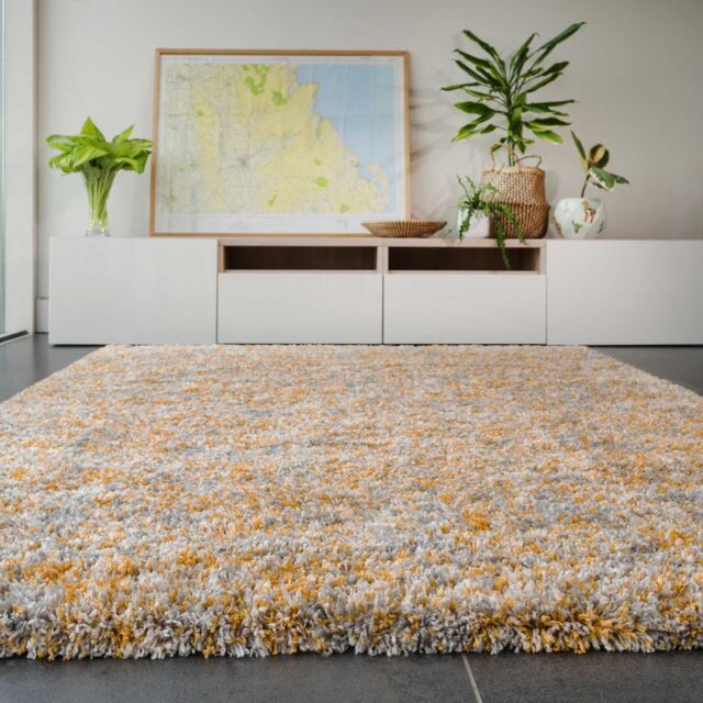 Kukoon Orange Silver Super Soft Shaggy Area Rug in Copper - Size: 120 cm x 170 cm - image 1