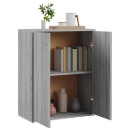 Berkfield Home Sideboard Grey Sonoma 60x30x75 cm Engineered Wood - Size: 60 x 30 x 75 cm - thumbnail 5