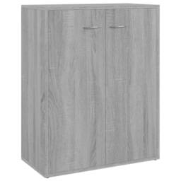 Berkfield Home Sideboard Grey Sonoma 60x30x75 cm Engineered Wood - Size: 60 x 30 x 75 cm - thumbnail 1
