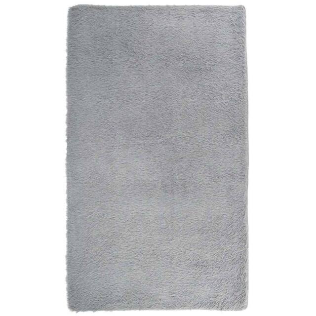 Berkfield Home Shaggy Rug High Pile NAVARRA Light Grey 60x100 cm Polyester - Size: Medium - image 1