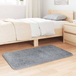 Berkfield Home Shaggy Rug High Pile NAVARRA Light Grey 60x100 cm Polyester - Size: Medium - thumbnail 3