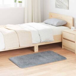 Berkfield Home Shaggy Rug High Pile NAVARRA Light Grey 60x100 cm Polyester - Size: Medium - thumbnail 2