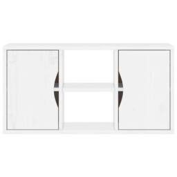 Berkfield Home TV Cabinet ODDA White 79x24x40 cm Solid Wood Pine - Size: 79 x 24 x 40 cm - thumbnail 6