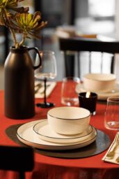 Mikasa Limestone 12pc Porcelain Dinner Set, White - thumbnail 5