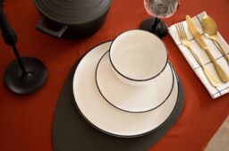 Mikasa Limestone 12pc Porcelain Dinner Set, White - thumbnail 4