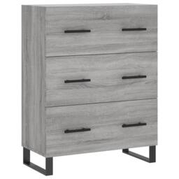 Berkfield Home Sideboard Grey Sonoma 69.5x34x90 cm Engineered Wood - thumbnail 3