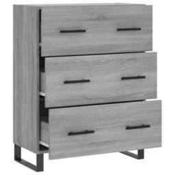 Berkfield Home Sideboard Grey Sonoma 69.5x34x90 cm Engineered Wood - thumbnail 6