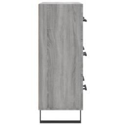 Berkfield Home Sideboard Grey Sonoma 69.5x34x90 cm Engineered Wood - thumbnail 7