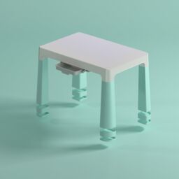 Liberty House Toys Height Adjustable Table & Chair Set in Green - thumbnail 5