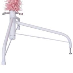 Berkfield Home Artificial Half Christmas Tree with Stand Pink 240 cm PVC - thumbnail 7