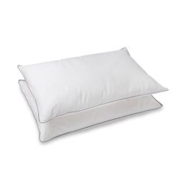 Snug City Luxury Duck Feather & Down Pillow Pair 100% Cotton Cover in White - thumbnail 4