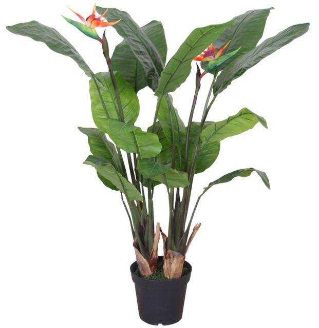 Leaf 120cm (4ft) Artificial Bird of Paradise Plant- Extra Large in Green - image 1