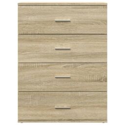 Berkfield Home Sideboards 2 pcs Sonoma Oak 60x39x80 cm Engineered Wood in Brown - Size: 60 x 39 x 80 cm - thumbnail 5