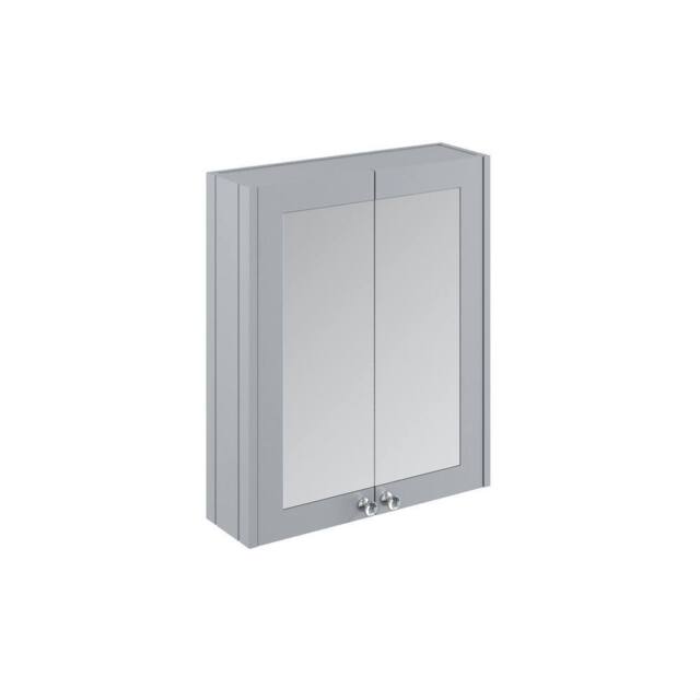 Balterley Bathroom Wall Mounted 2 Soft-Close, Satin Grey, 715 x 600 x 182mm in Grey - image 1