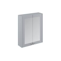 Balterley Bathroom Wall Mounted 2 Soft-Close, Satin Grey, 715 x 600 x 182mm in Grey - thumbnail 1