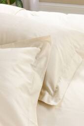 Hotel Pure Luxury 5 Star Oxford Pillowcase - Pair in Cream - Size: Standard Pillow Case - thumbnail 3